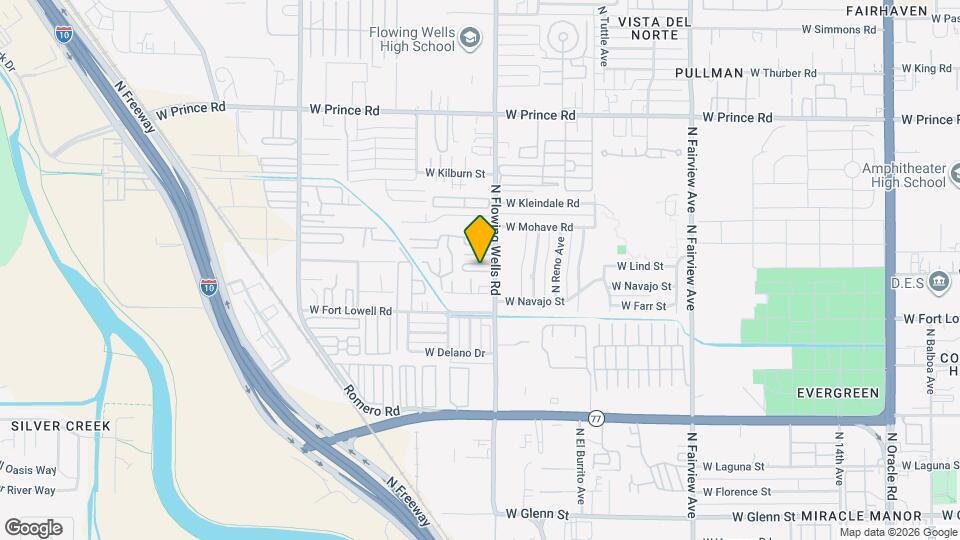 3245 N Flowing Wells Rd Map and Location Details