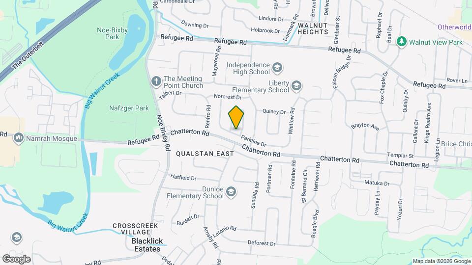 5168 Parkline Dr Map and Location Details