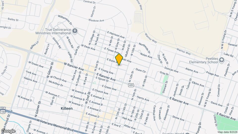 1200 N 8th St Map and Location Details