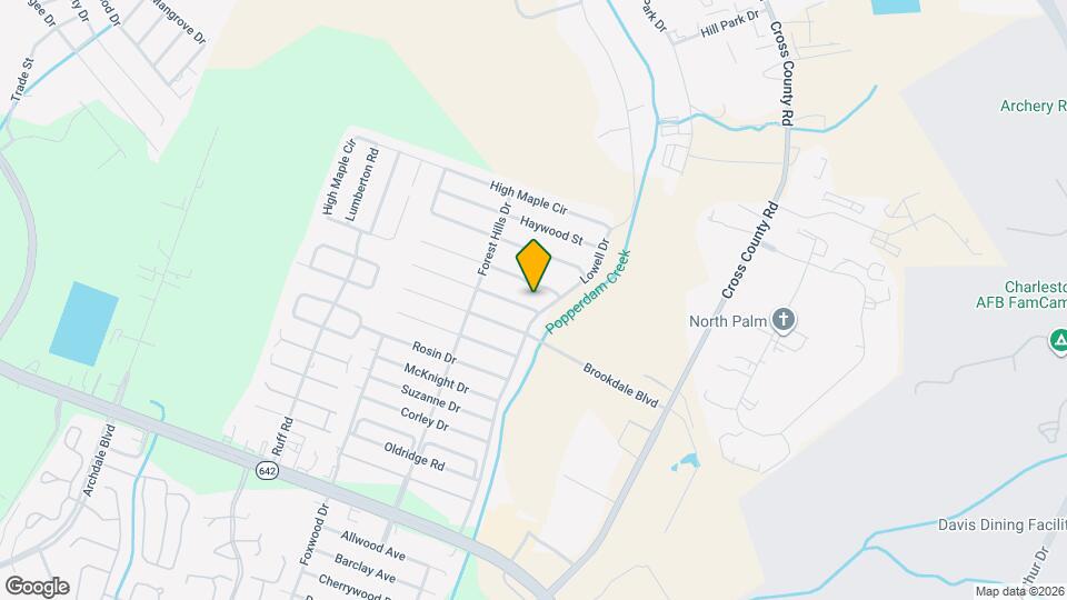 7648 Fayetteville Rd Map and Location Details