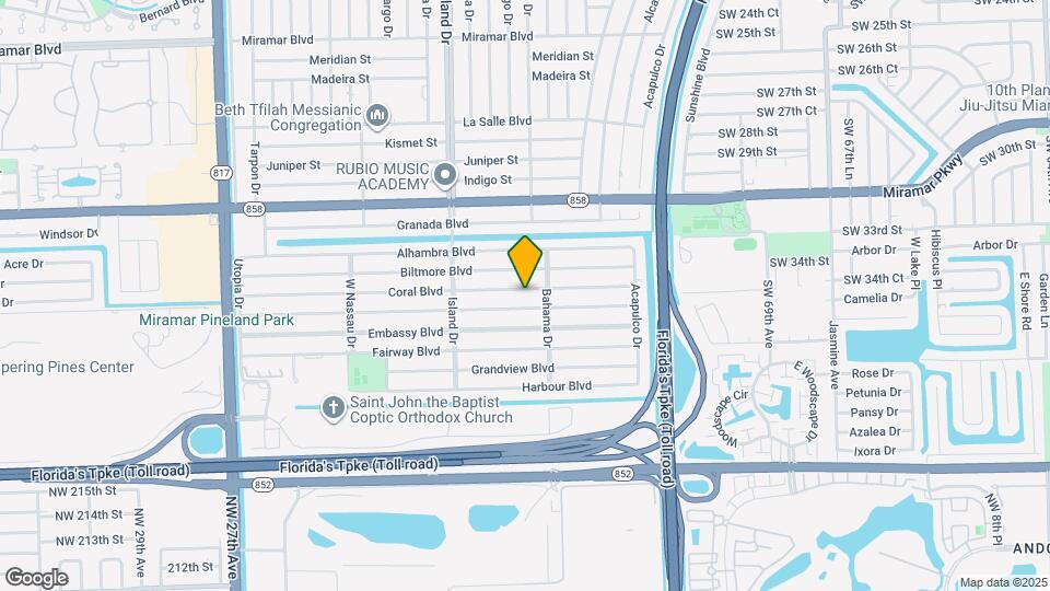 7520 Coral Blvd Mapa y Detalles de la Ubicación