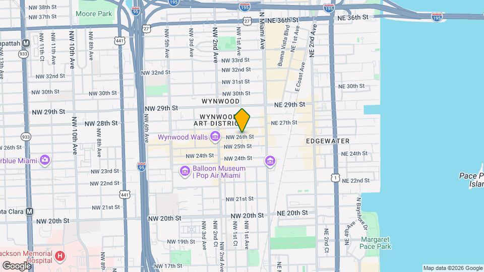 101 NW 26th St Map and Location Details