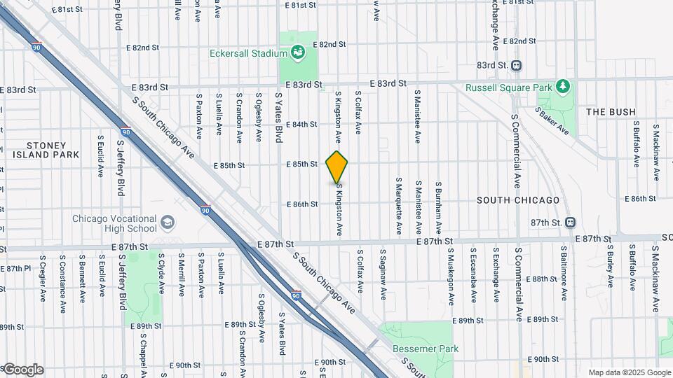 8540 S Kingston Ave Map and Location Details