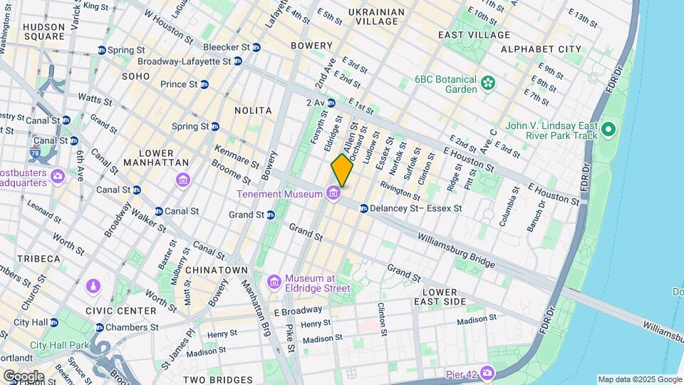118 Orchard Street Mapa y Detalles de la Ubicación