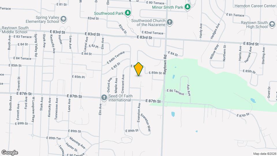 8525 Evanston Ave Map and Location Details