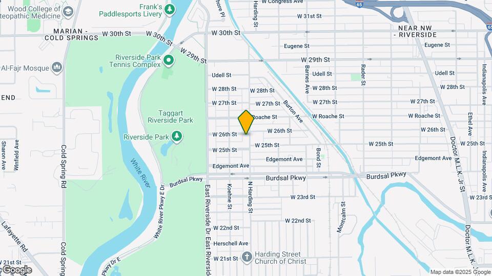 2522 N Harding St Map and Location Details