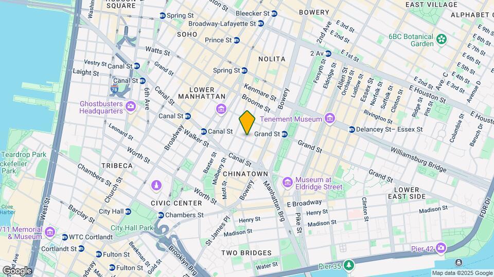 116-120 Mott St Mapa y Detalles de la Ubicación