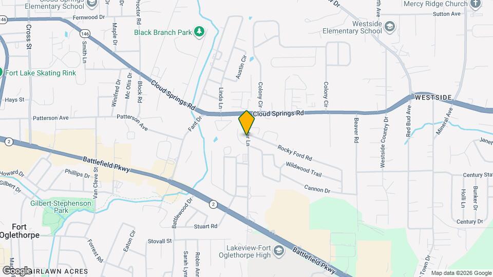 128 S Cedar Ln Map and Location Details