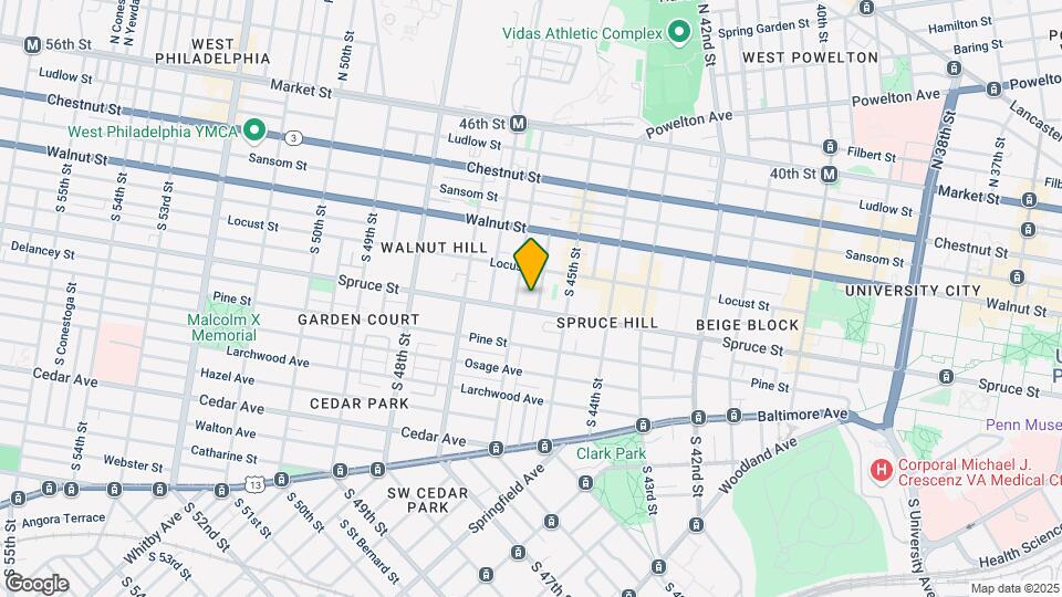 4529 Spruce Street Mapa y Detalles de la Ubicación