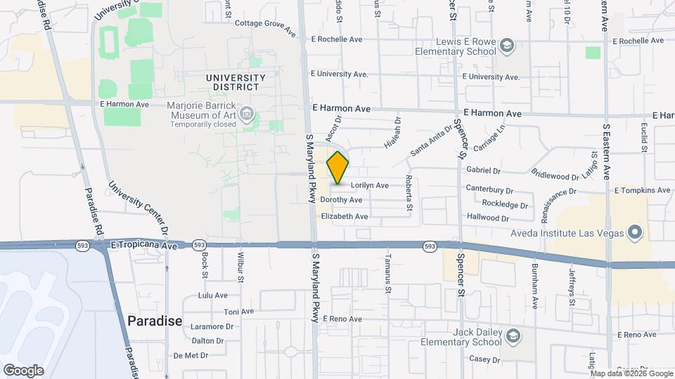 1321 Lorilyn Ave, Unit #1 Map and Location Details