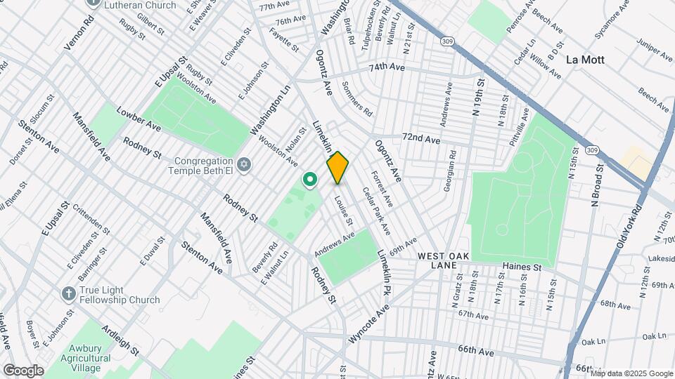 7131 Louise St Map and Location Details