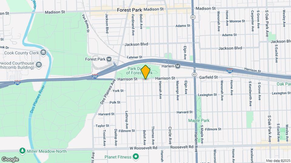 7440 Harrison St Map and Location Details