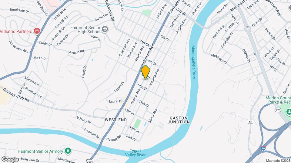 912 Gaston Ave Map and Location Details