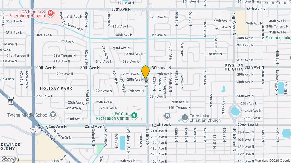 5680 28th Ave N Map and Location Details
