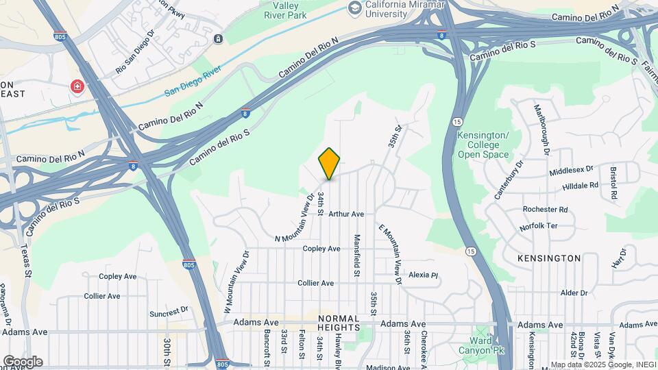 3407 N Mountain View Dr Map and Location Details
