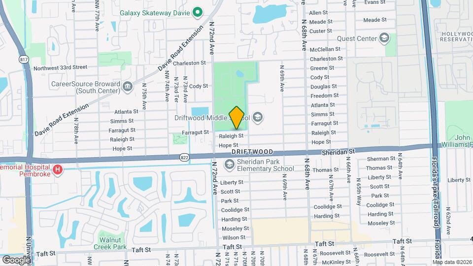 7101 Raleigh St Map and Location Details