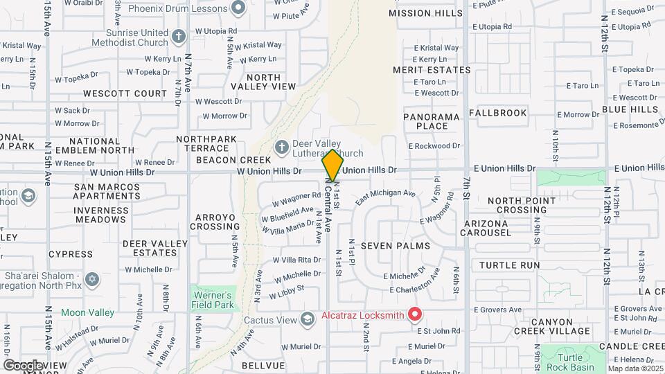 18436 N 1st St Map and Location Details