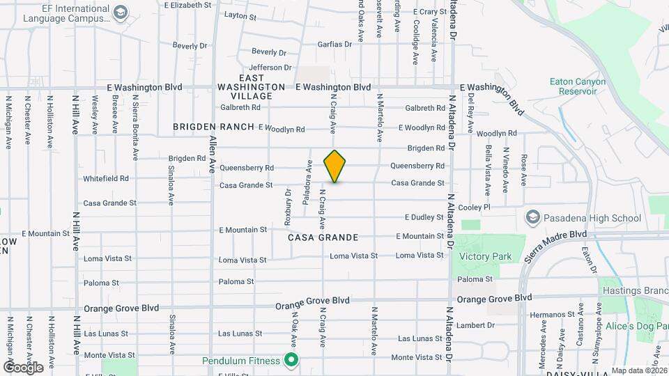 2174 Casa Grande St Map and Location Details