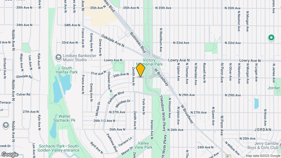 2949 York Ave N Map and Location Details