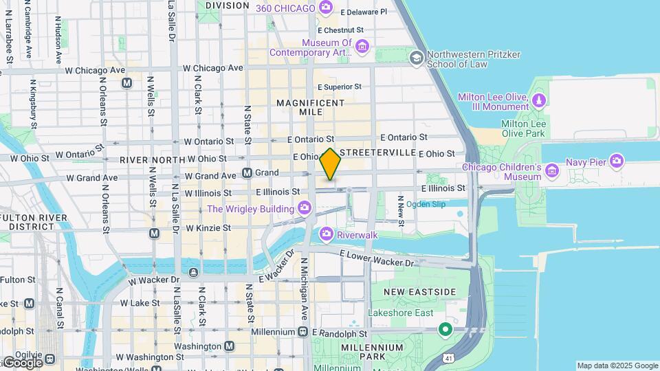 160 E Illinois St Map and Location Details
