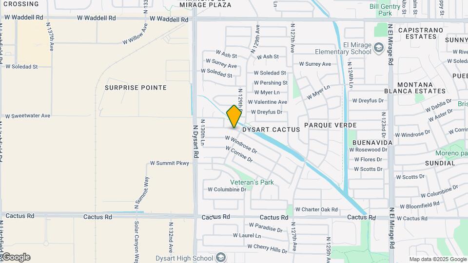 12909 W Aster Dr Map and Location Details