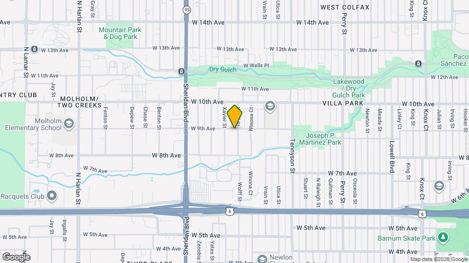 4800 W 9th Ave Map and Location Details