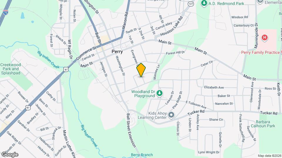 705 Evergreen St Map and Location Details