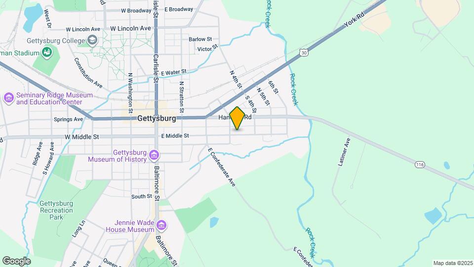 318 E Middle St Map and Location Details