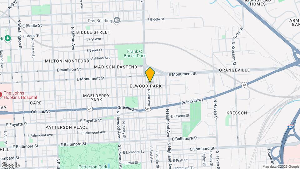 3202 McElderry St Map and Location Details