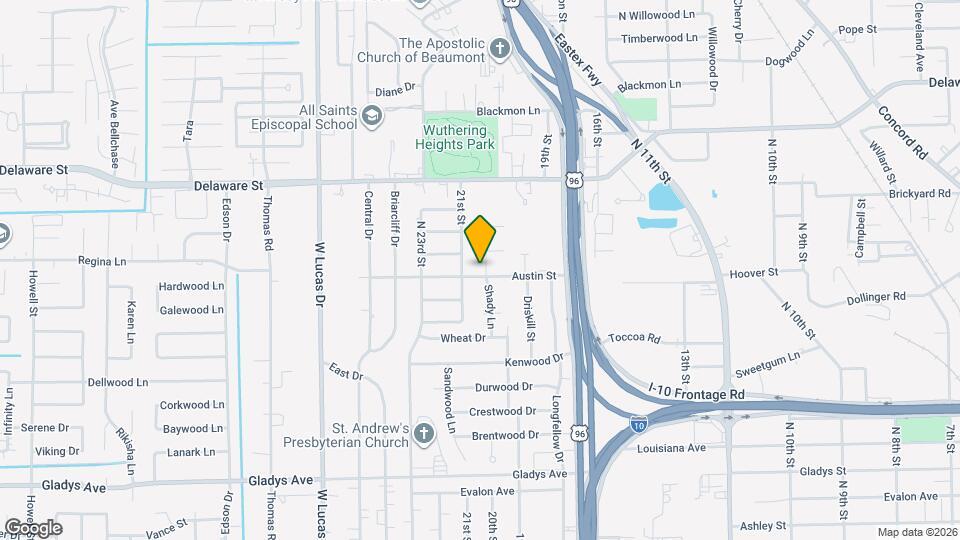 2125 Shady Ln Map and Location Details