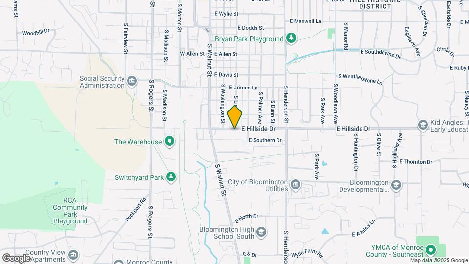 216 E Hillside Dr Map and Location Details