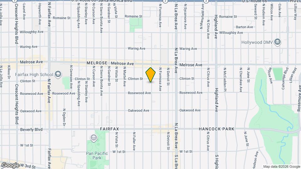 533 N Alta Vista Blvd Map and Location Details