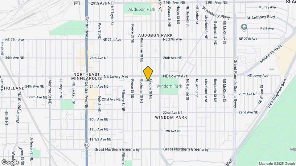 2406 Lincoln St NE Mapa y Detalles de la Ubicación