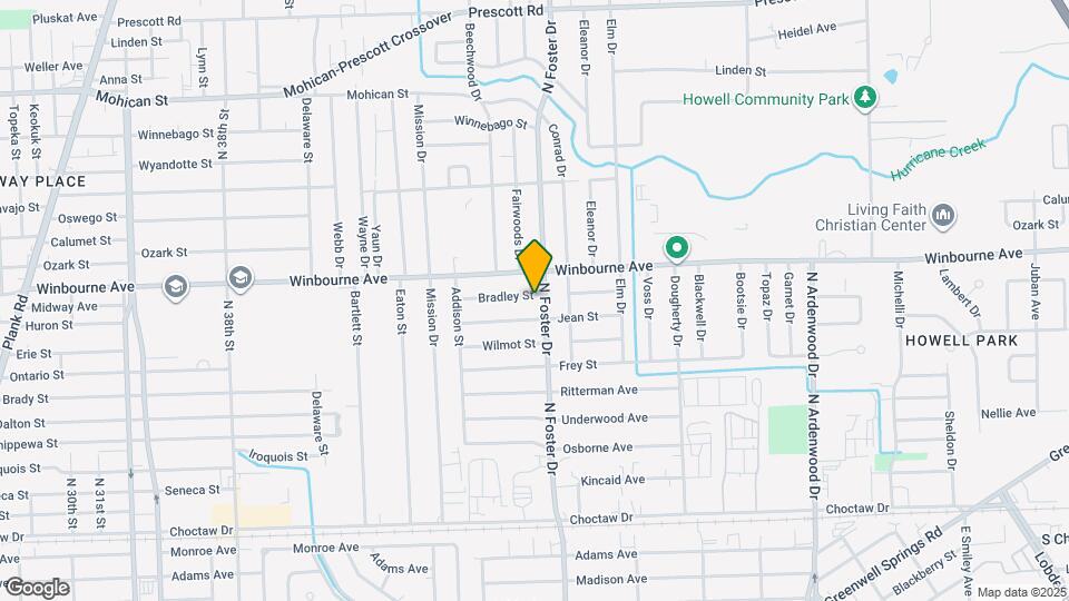 4958 Bradley St Map and Location Details