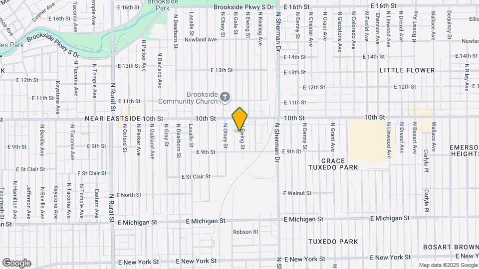 940 N Ewing St Map and Location Details