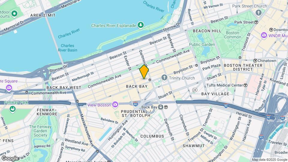647 Boylston St Map and Location Details
