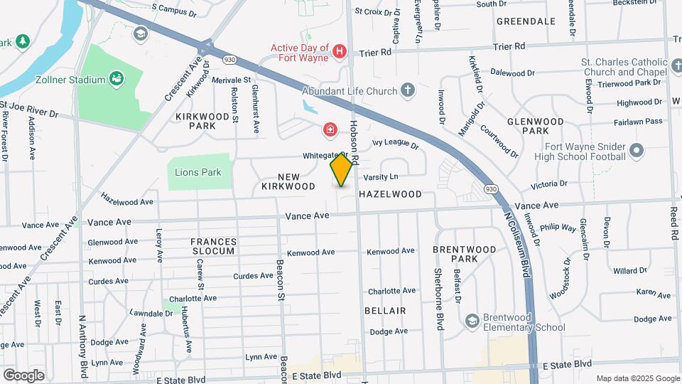 3127 Vance Avenue Mapa y Detalles de la Ubicación