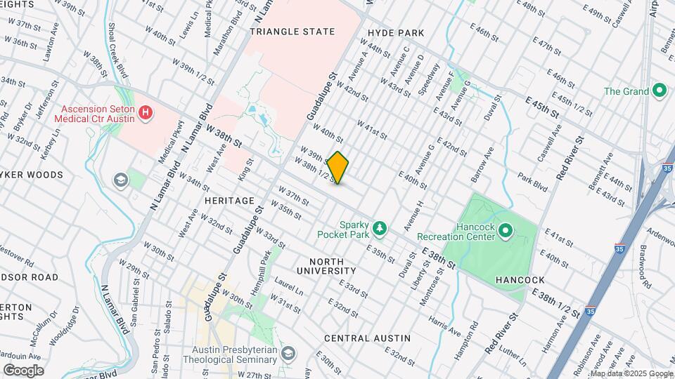 206 W 38th St Map and Location Details