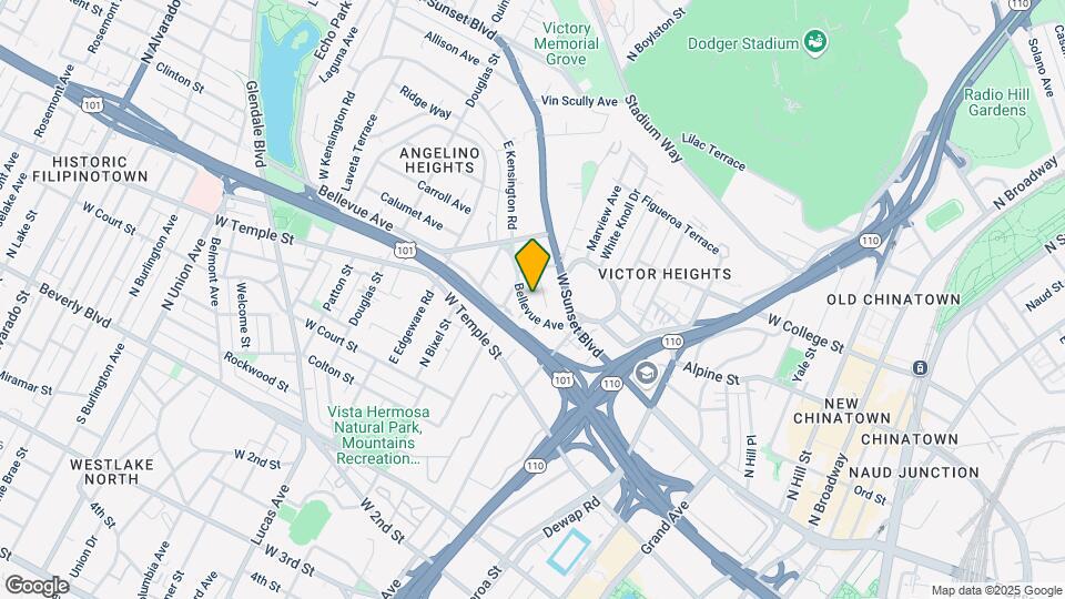 1157 Bellevue Ave Map and Location Details