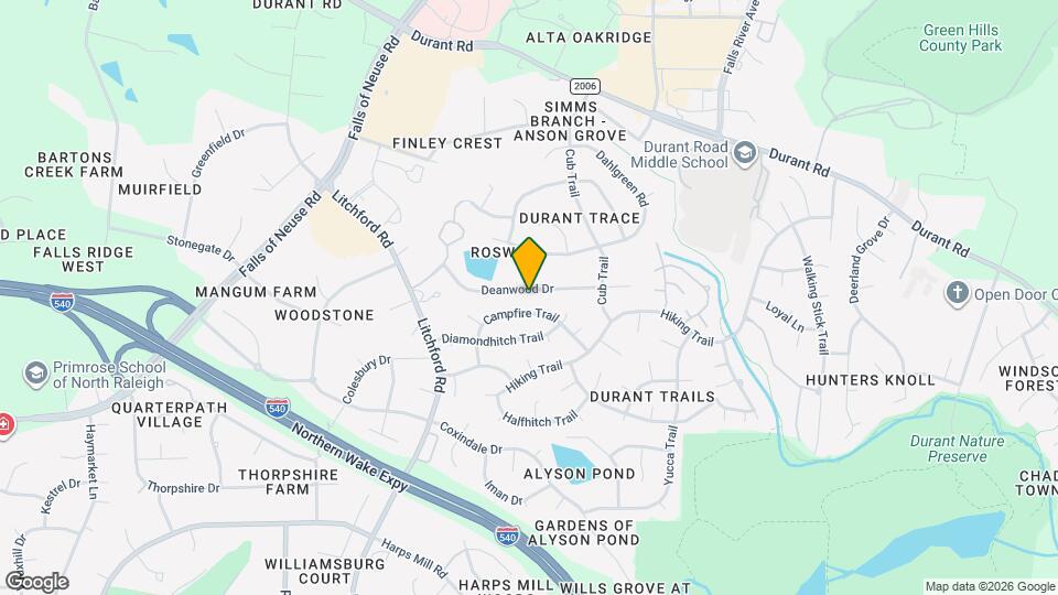 2508 Deanwood Dr Map and Location Details