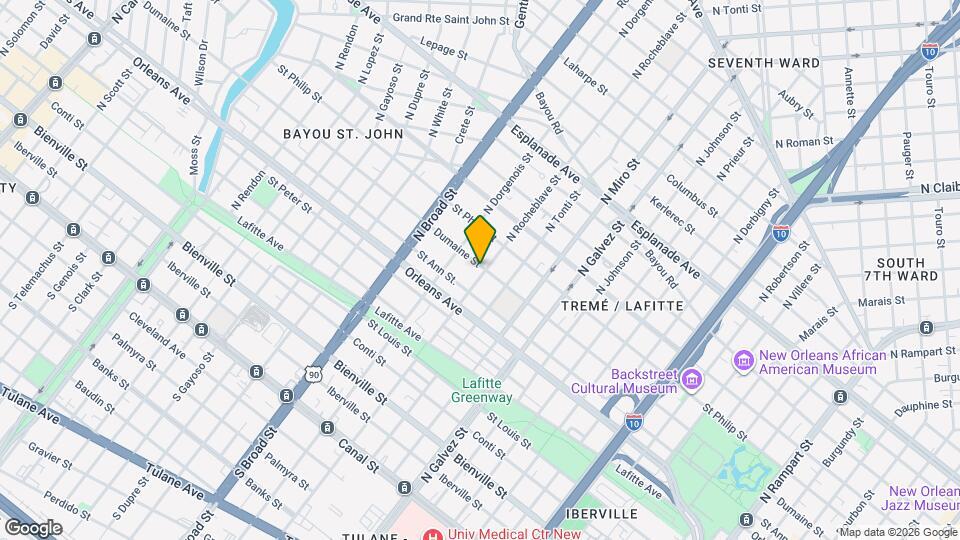 2504 Dumaine St Mapa y Detalles de la Ubicación