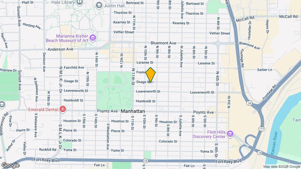 917 Osage St Map and Location Details