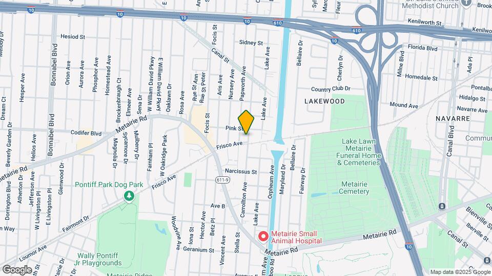 340 Carrollton Ave Map and Location Details