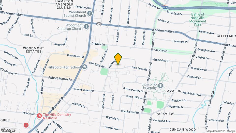 1734 Glen Echo Rd Map and Location Details