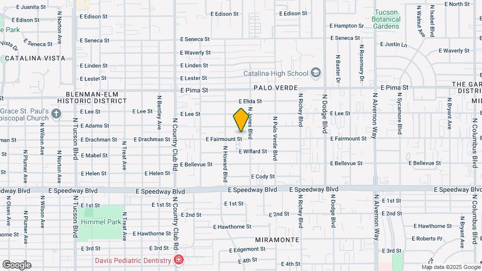 3349 E Fairmount St Map and Location Details
