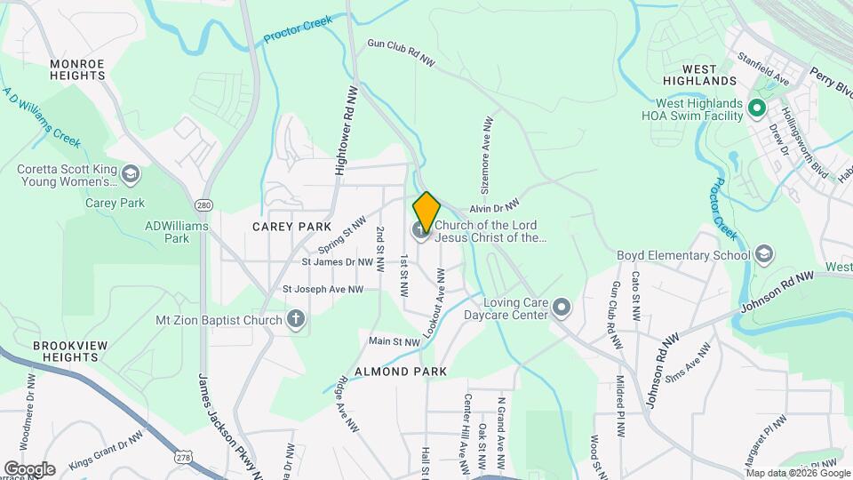 2032 North Ave NW Mapa y Detalles de la Ubicación