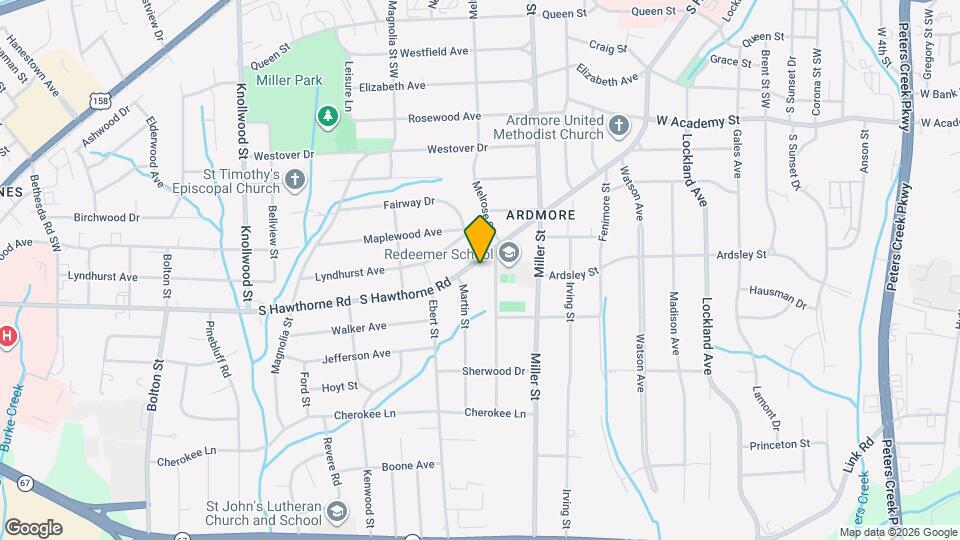 1015 S Hawthorne Rd Map and Location Details