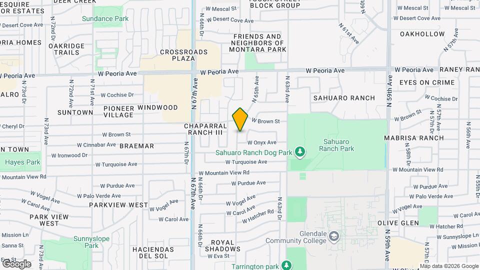 10015 N 65th Ave Map and Location Details