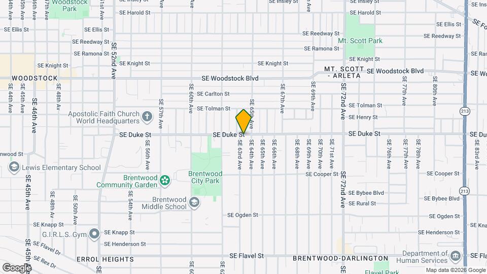 6308 SE Duke St Map and Location Details