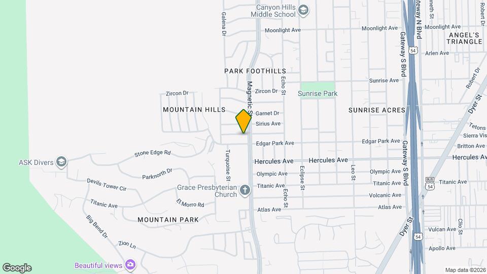 3314 Capella Ave Map and Location Details